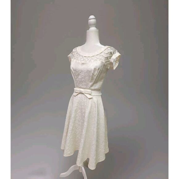 Tatyana Alika Pin-up Rockabilly Wedding White Circle Dress Size S - Picture 4 of 14